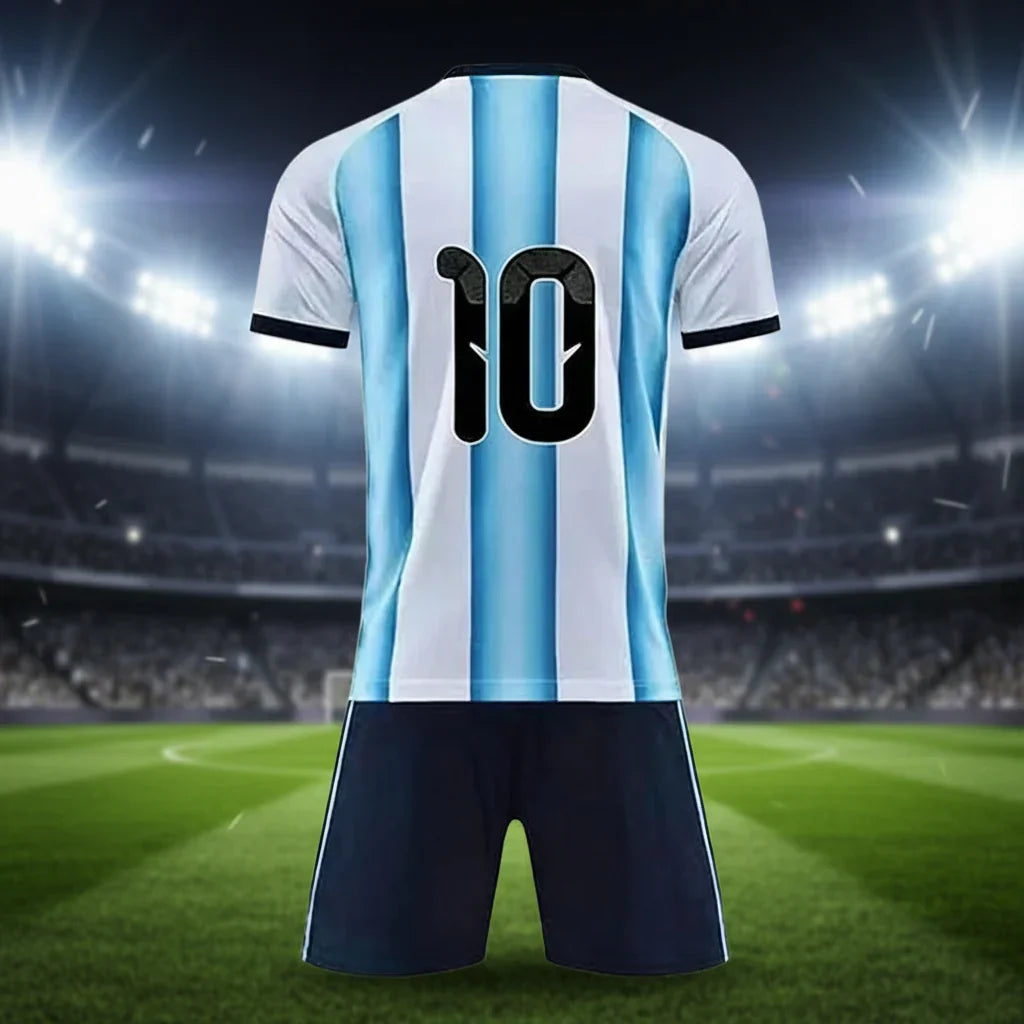 Argentinas fotballsett for barn til VM 2026 — drakt og shorts