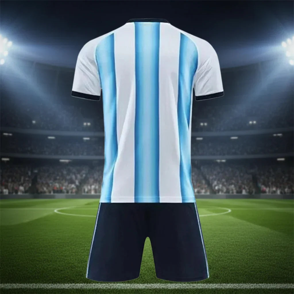 Argentinas fotballsett for barn til VM 2026 — drakt og shorts