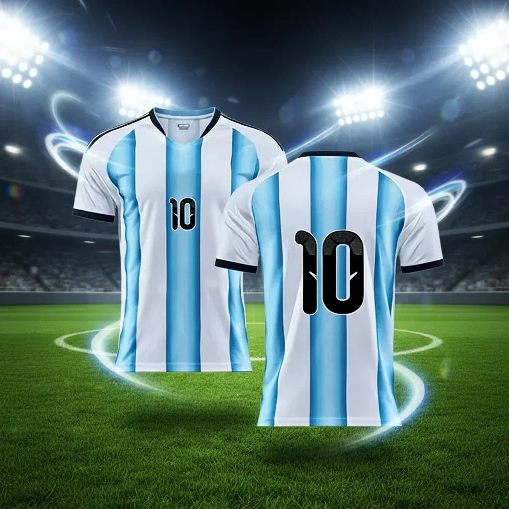 Argentinas fotballsett for barn til VM 2026 — drakt og shorts
