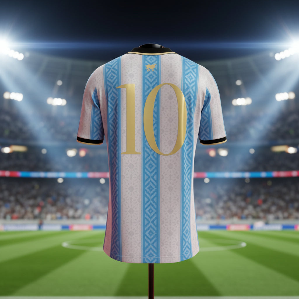 Argentinas fotballdrakt til VM 2026 — kortermet herremodell med ledig passform
