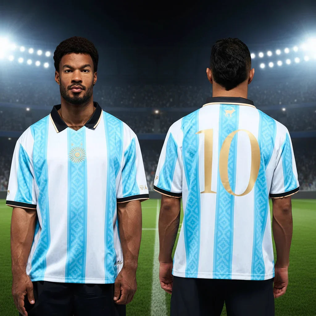 Argentinas fotballdrakt til VM 2026 — kortermet herremodell med ledig passform