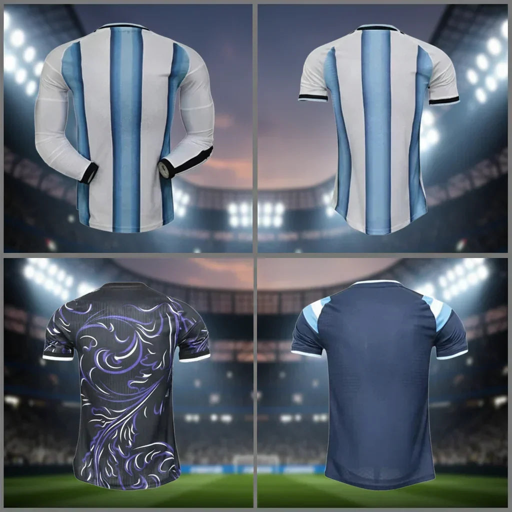 阿根廷 2026 世界杯装备长袖足球 jersey