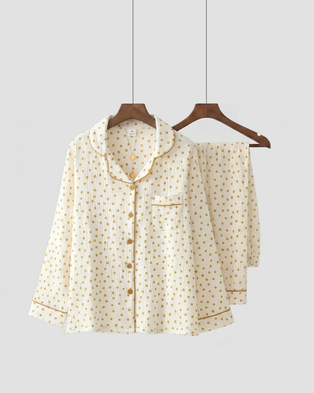 Set pigiama Flora in cotone mussola 100% per un comfort traspirante