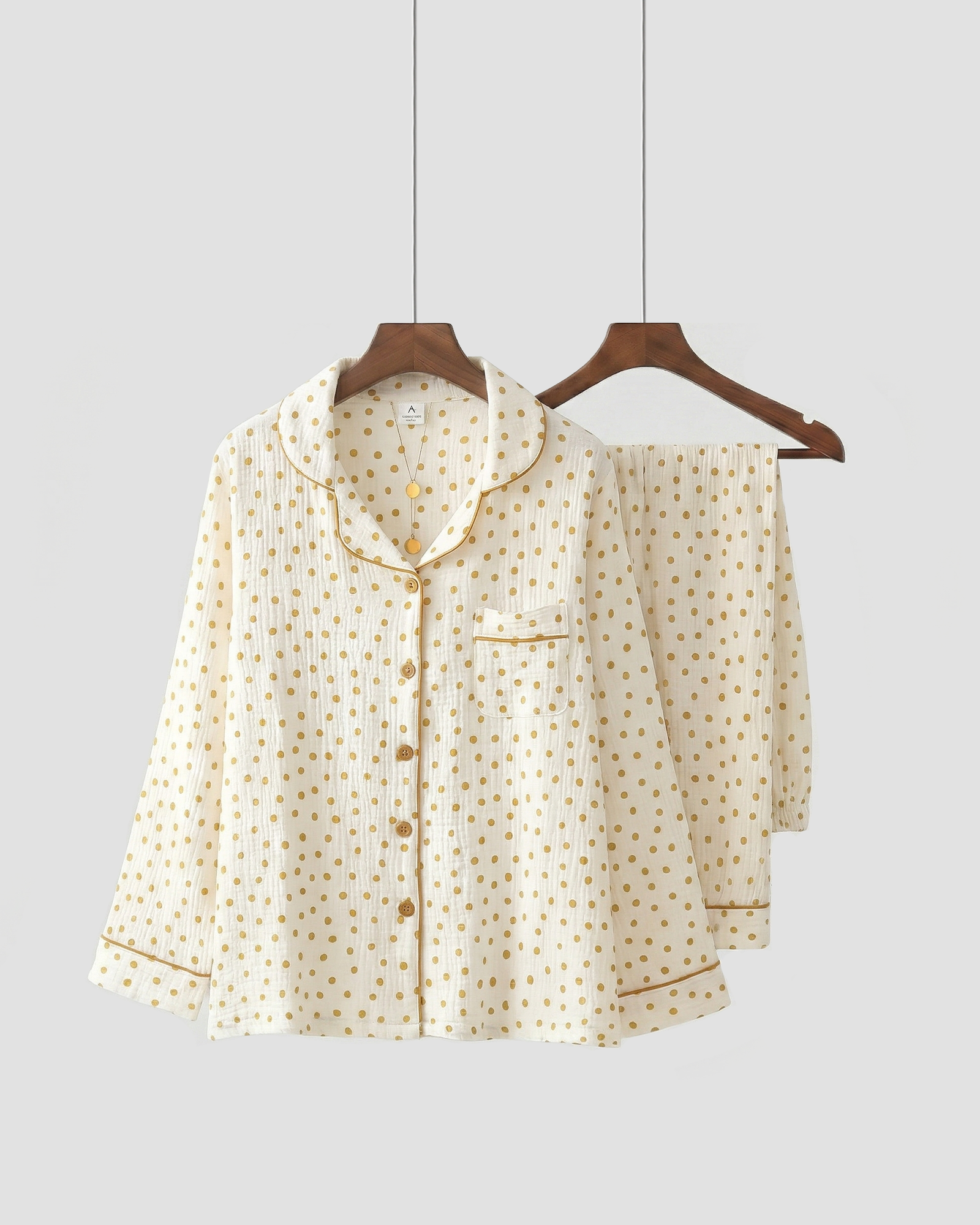 Set pigiama Flora in cotone mussola 100% per un comfort traspirante