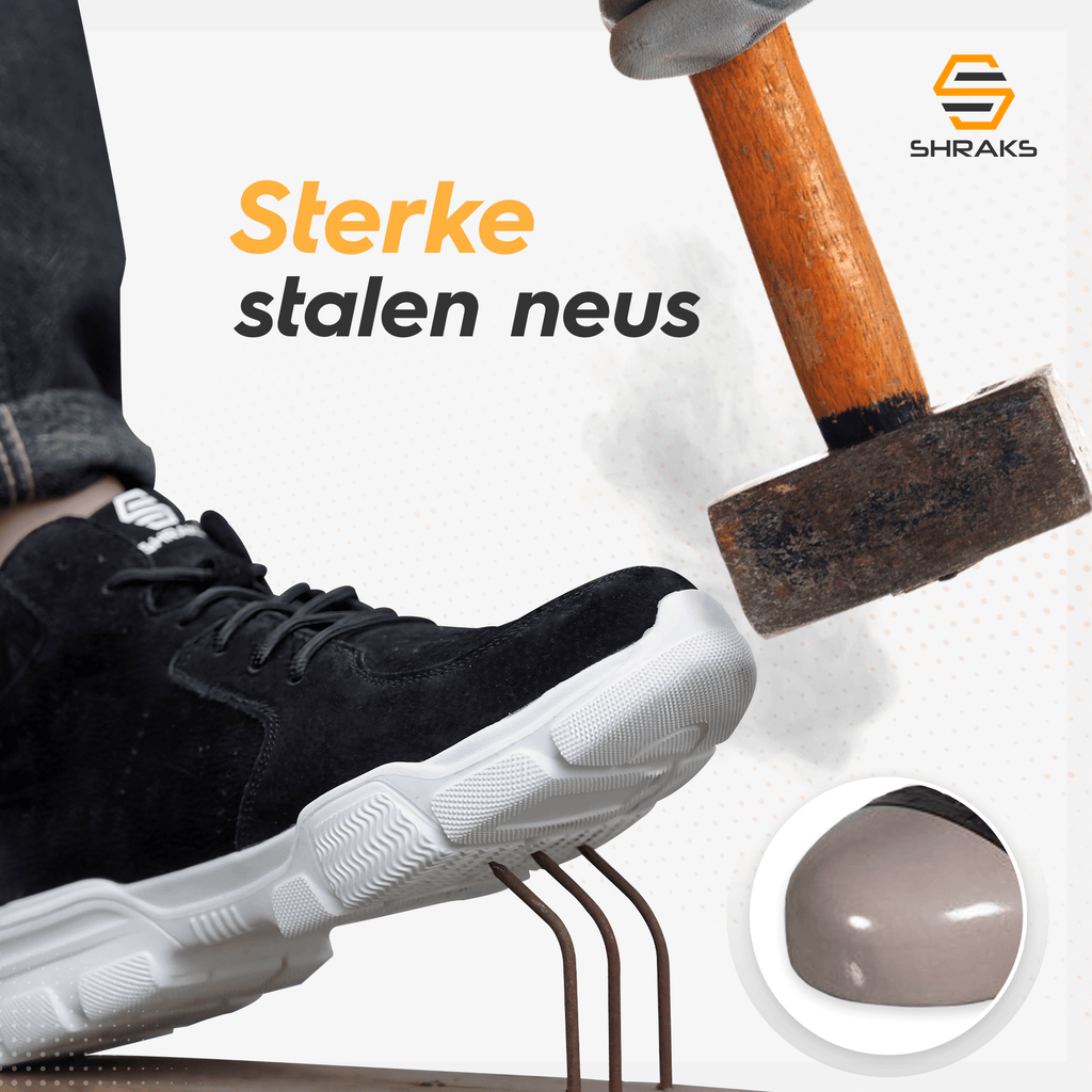 Stride Steel Toe Work Shoes Slip Resistant Durable