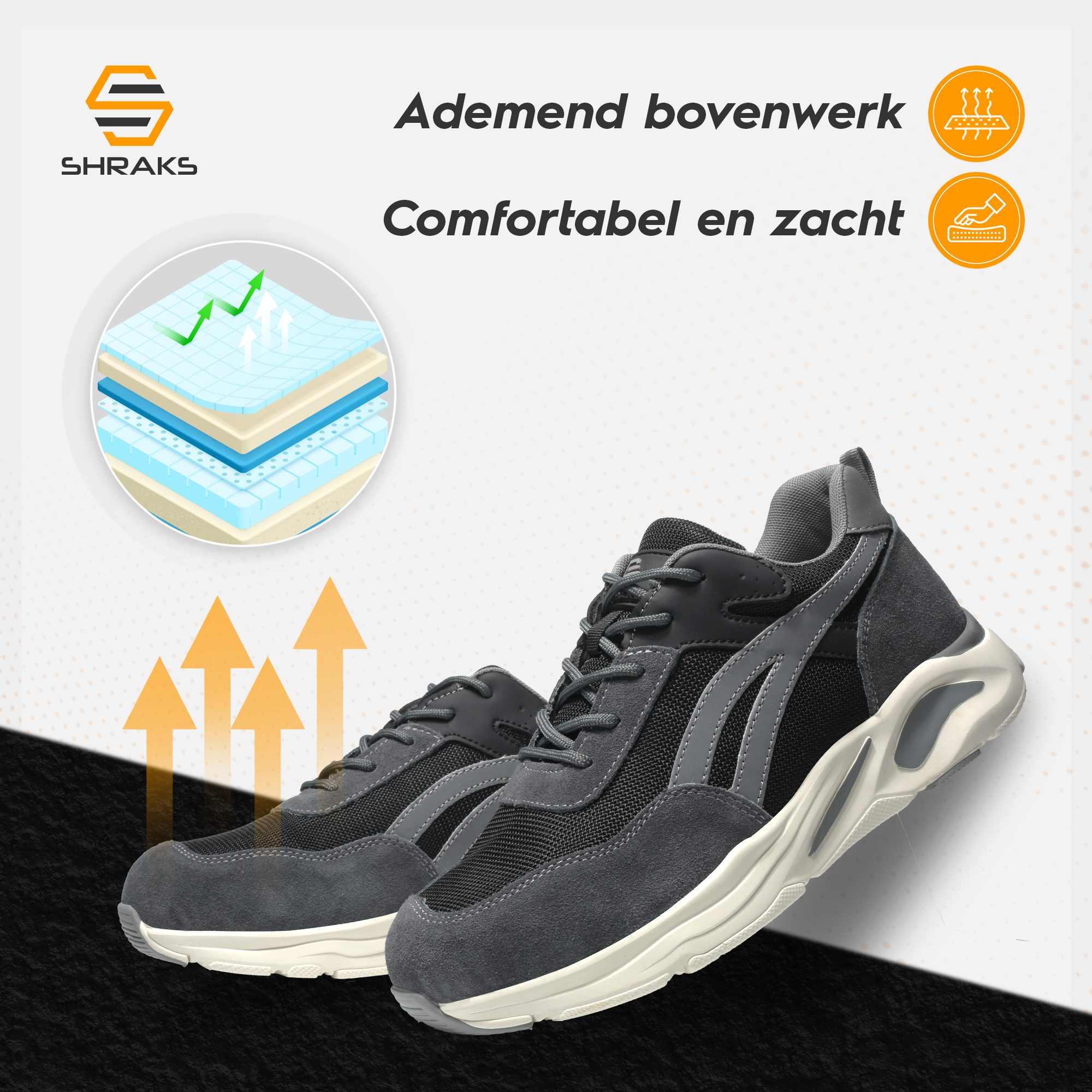 Nova Safety Shoes Deliver All Day Comfort With Slip-Resistant Soles And Steel Toe