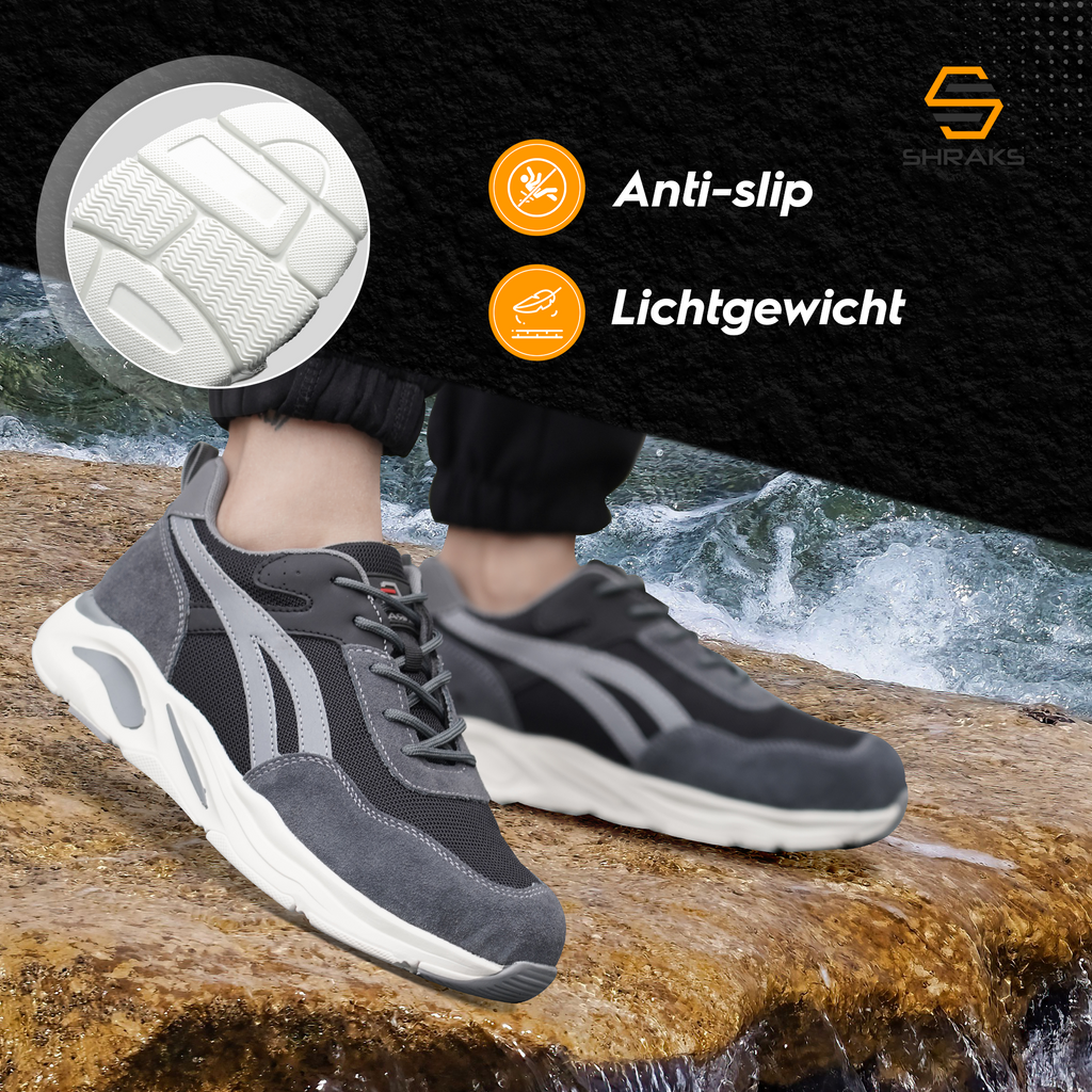 Nova Safety Shoes Deliver All Day Comfort With Slip-Resistant Soles And Steel Toe