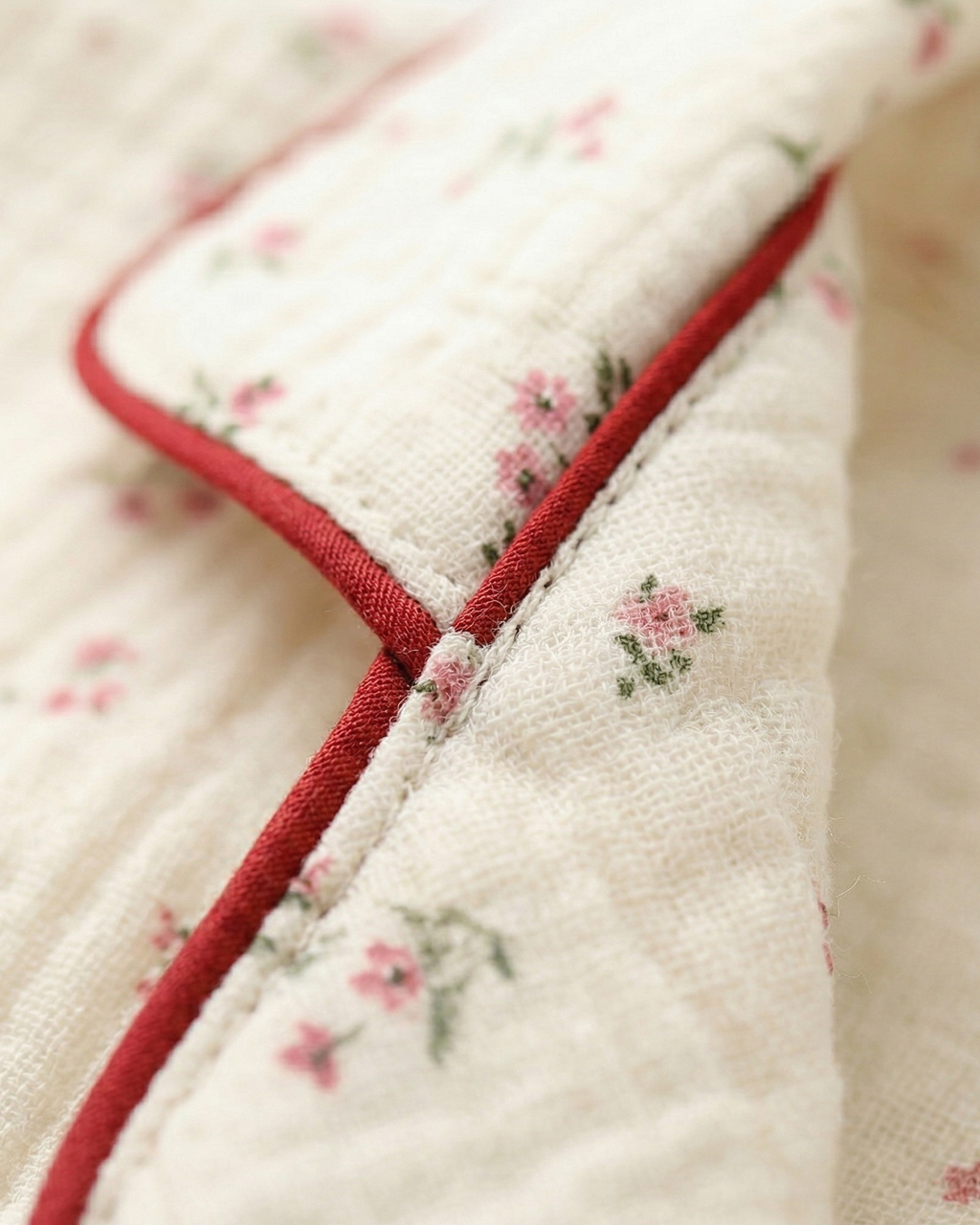 Set pigiama Flora in cotone mussola 100% per un comfort traspirante