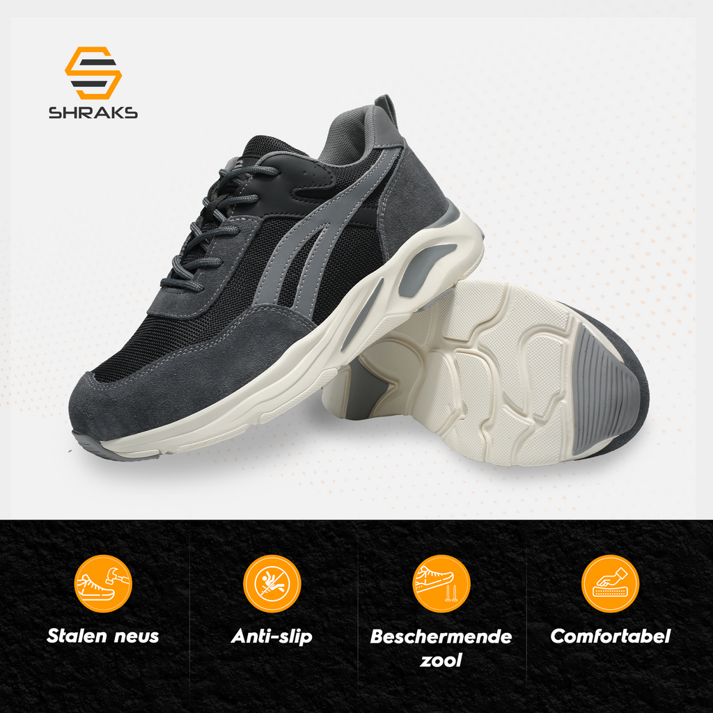 Nova Safety Shoes Deliver All Day Comfort With Slip-Resistant Soles And Steel Toe