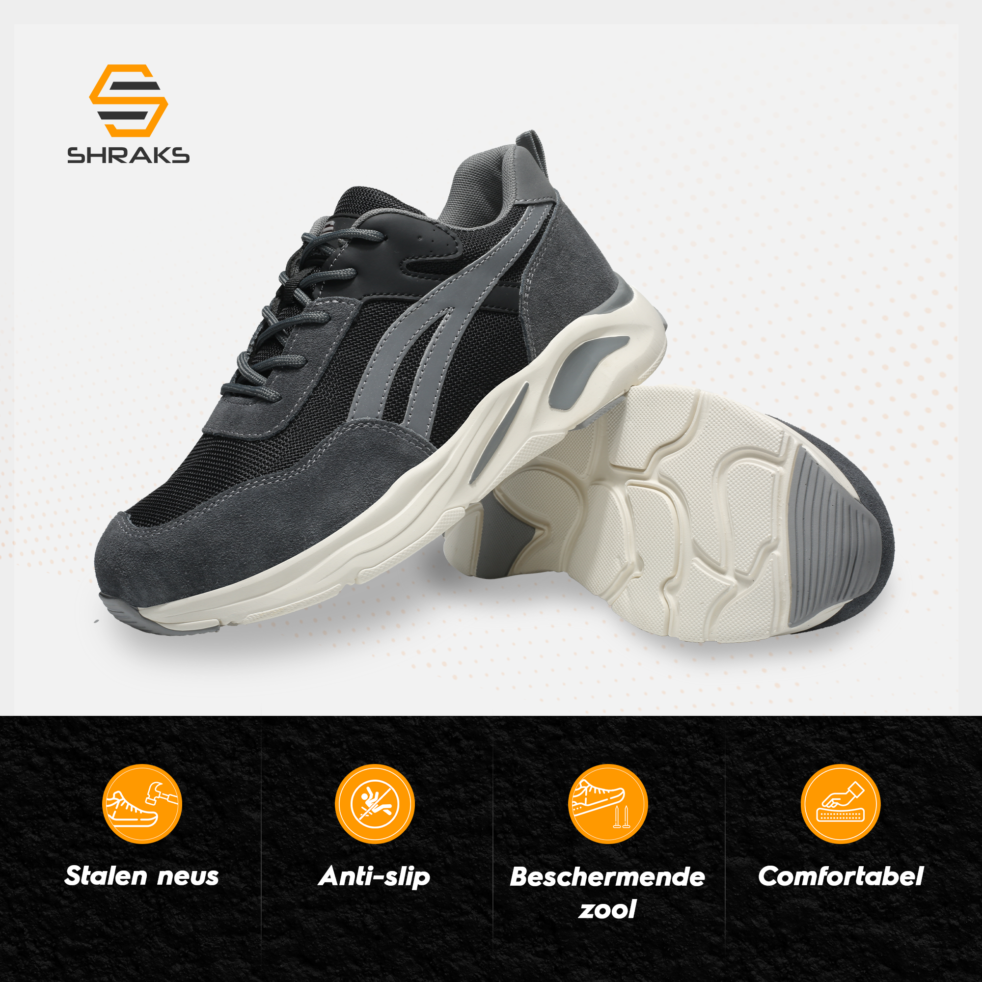 Nova Safety Shoes Deliver All Day Comfort With Slip-Resistant Soles And Steel Toe