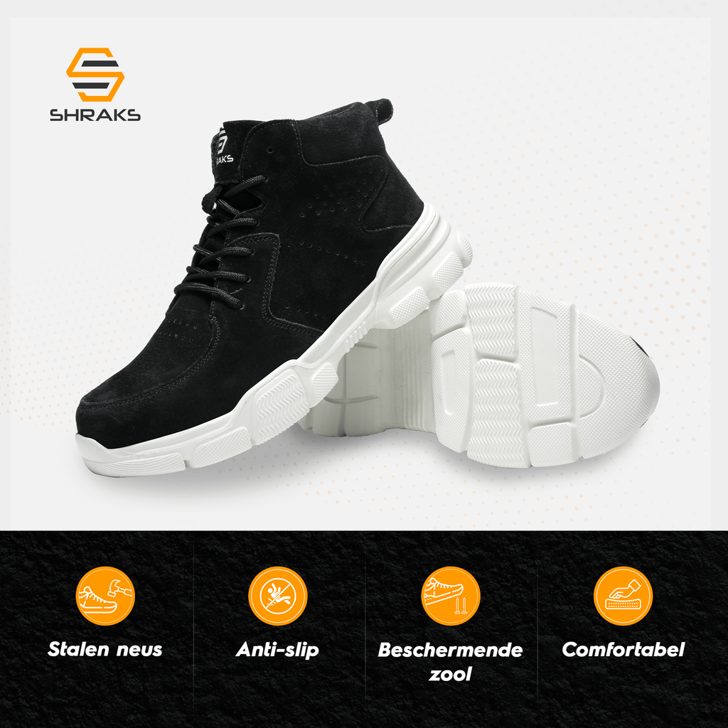 Stride Steel Toe Work Shoes Slip Resistant Durable