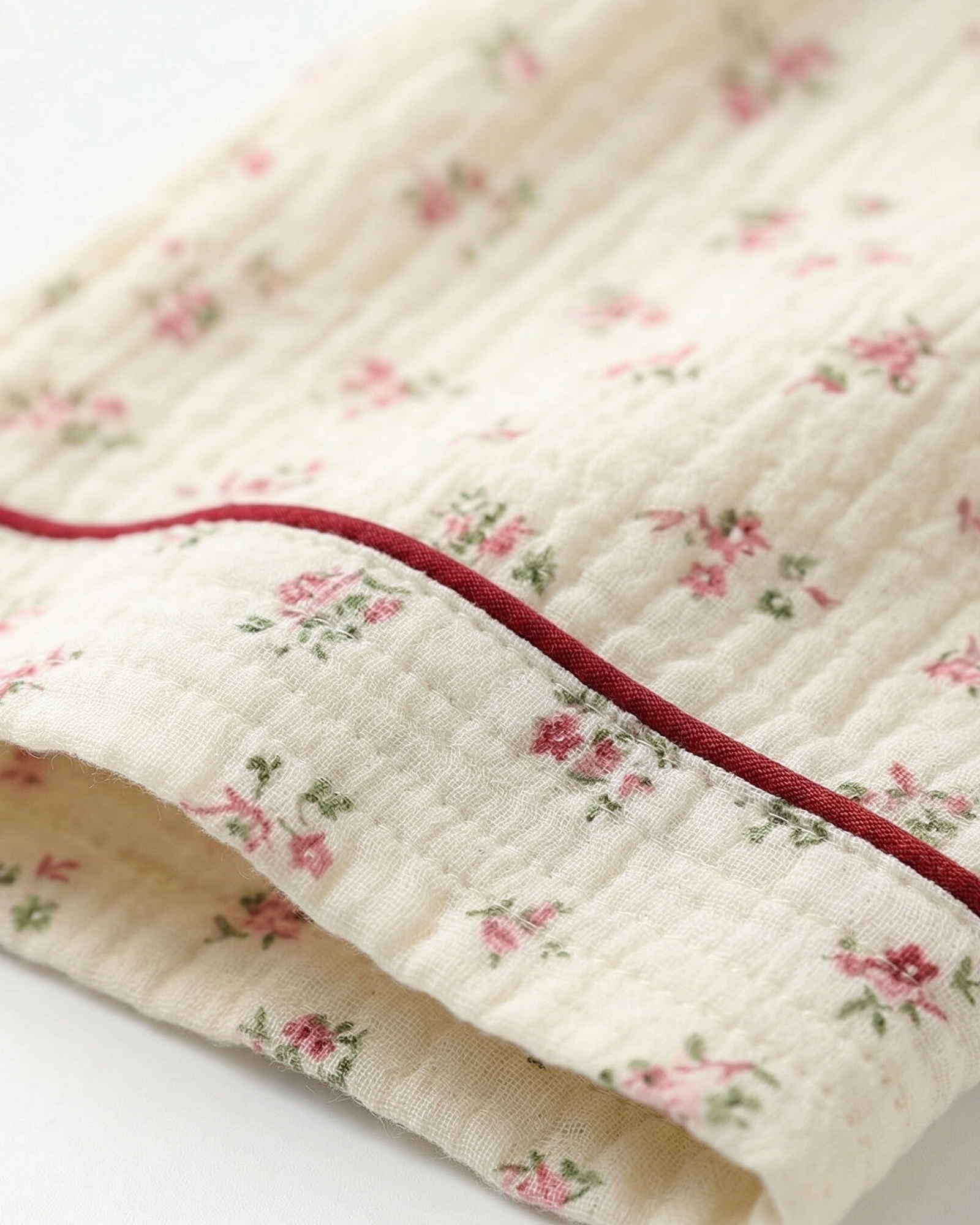 Set pigiama Flora in cotone mussola 100% per un comfort traspirante