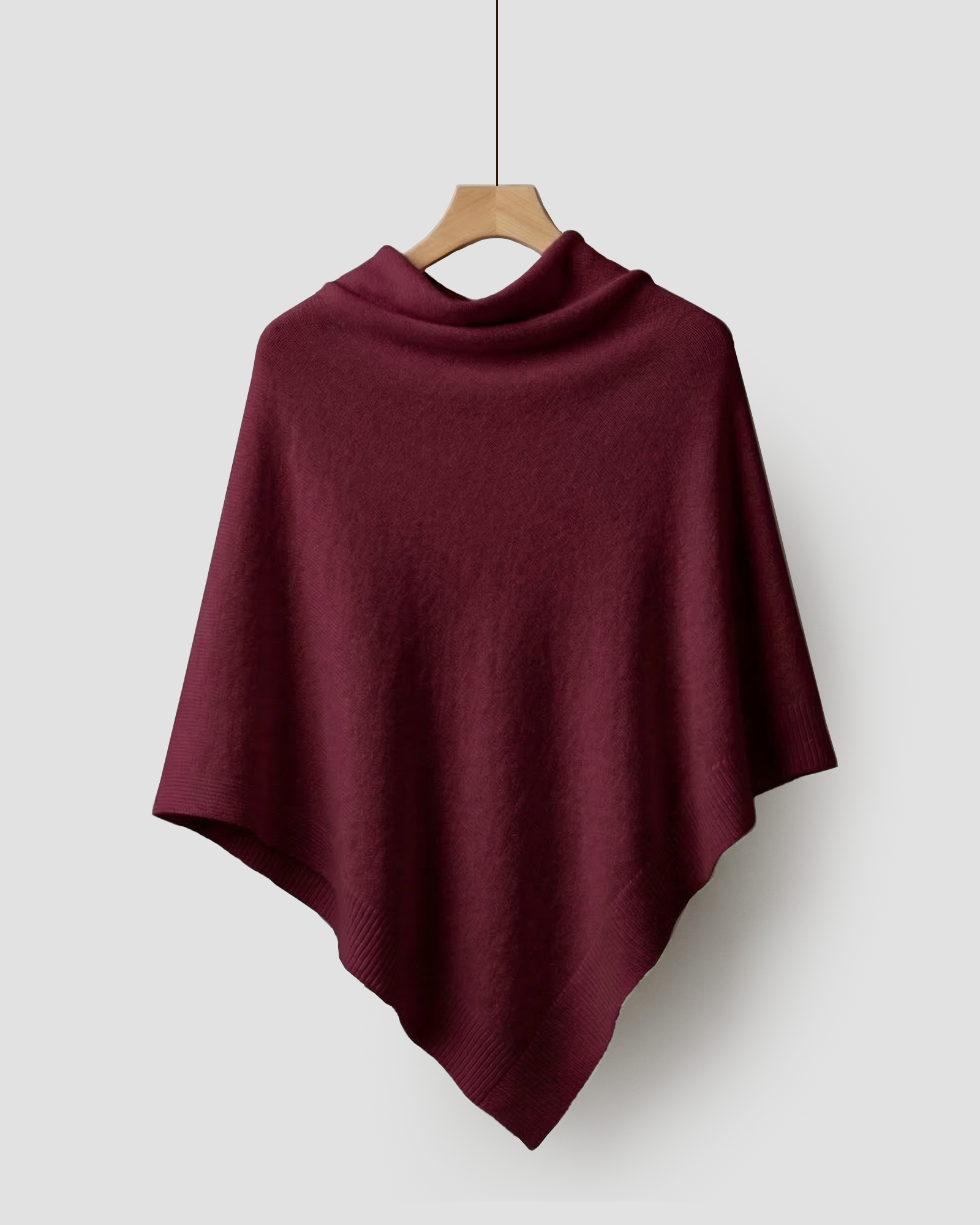 Den strikkede fleece-sjal, let og hyggelig, perfekt til hverdagsbrug.