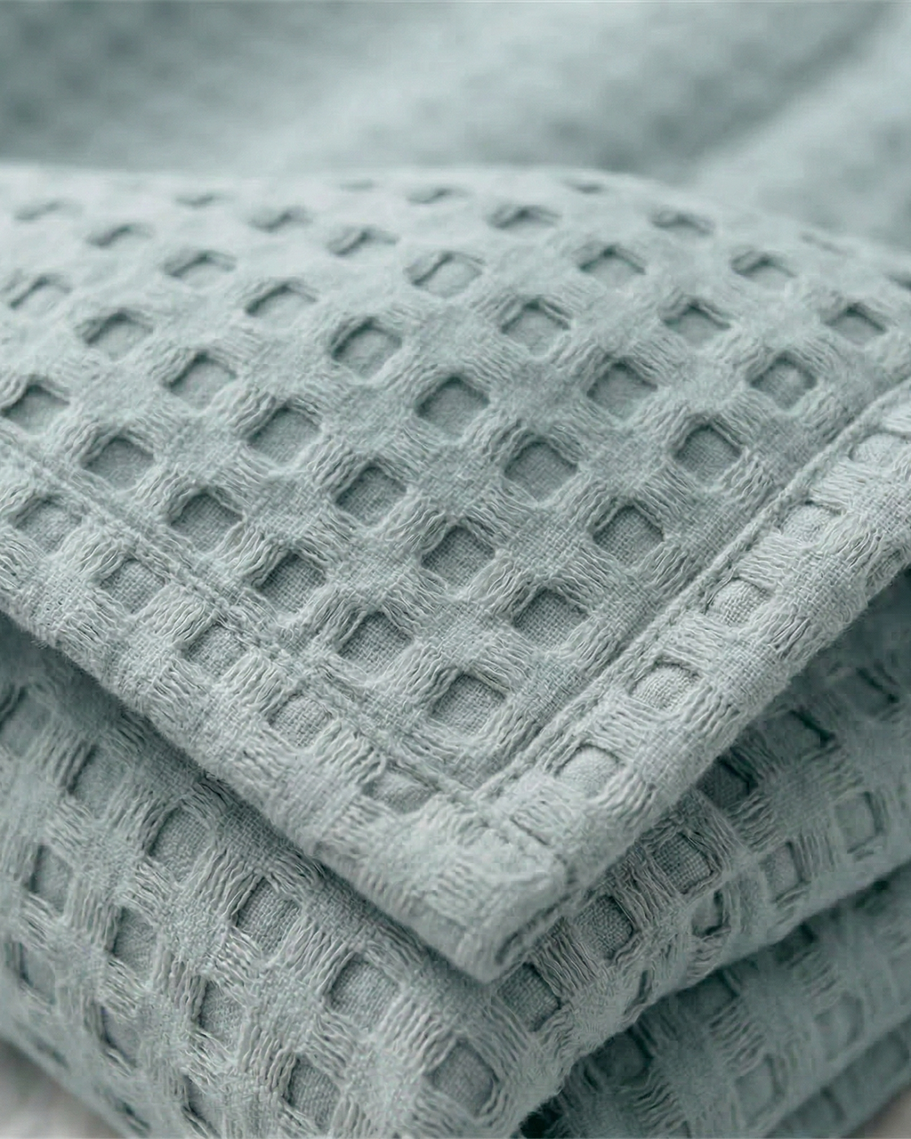 Classic Waffle Blanket Made From 100 Percent Cotton