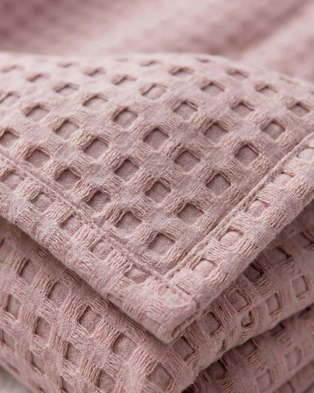 Classic Waffle Blanket Made From 100 Percent Cotton
