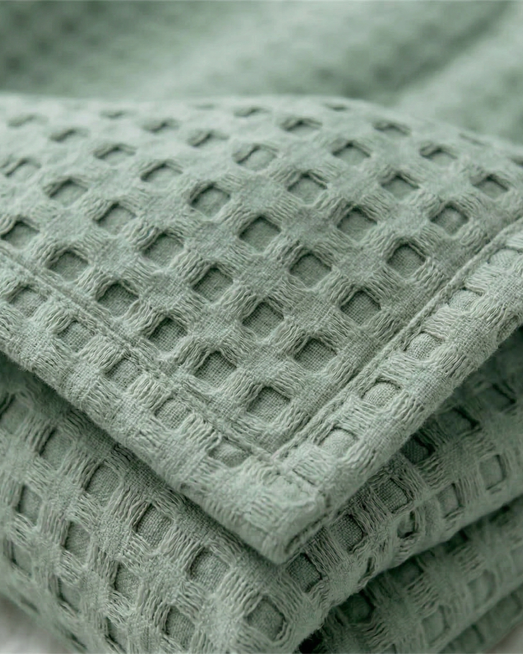 Classic Waffle Blanket Made From 100 Percent Cotton