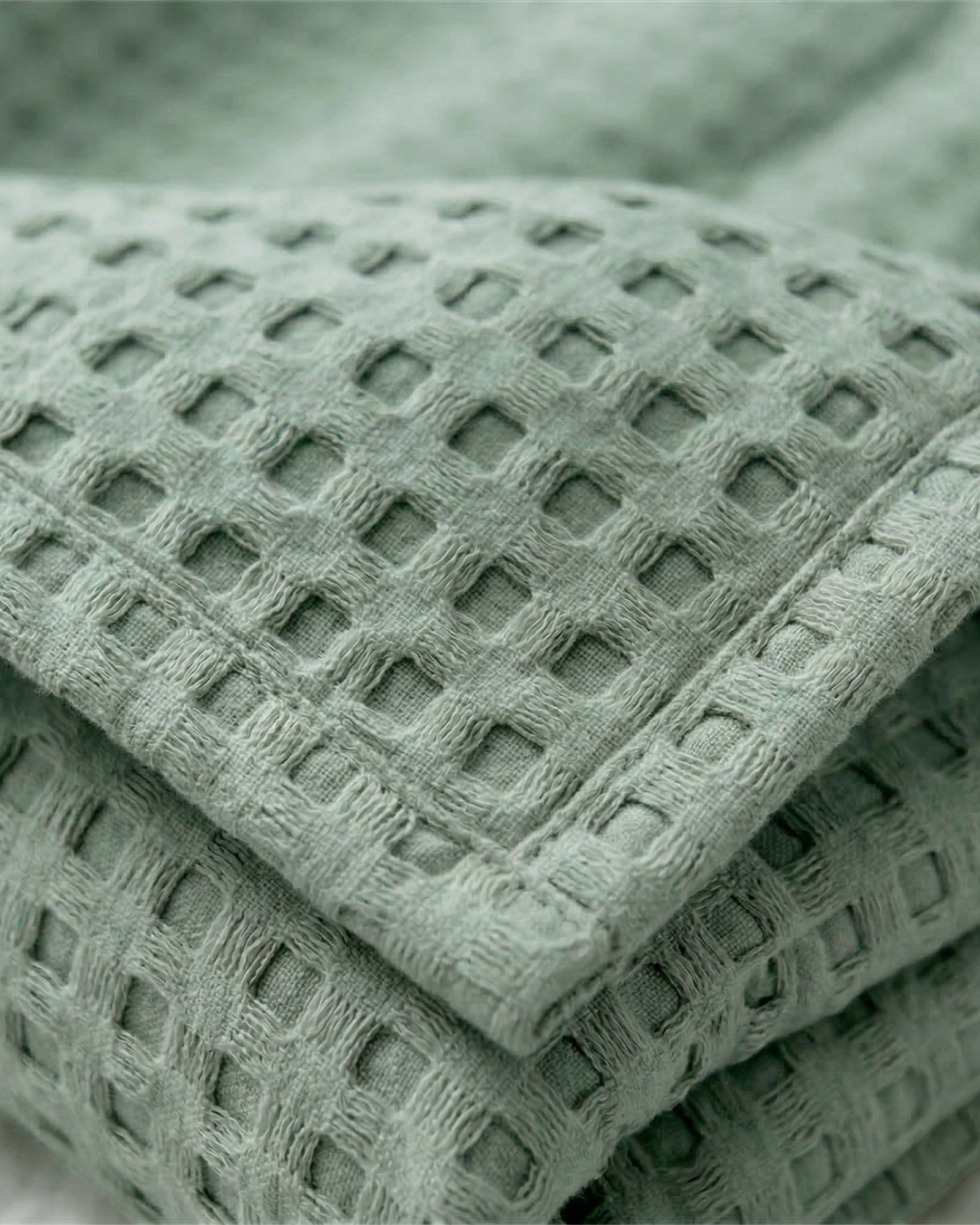 Classic Waffle Blanket Made From 100 Percent Cotton