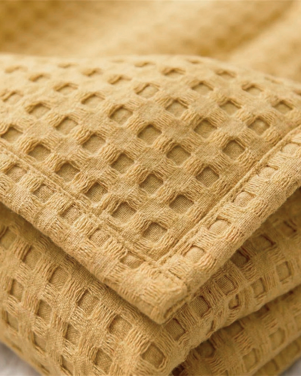 Classic Waffle Blanket Made From 100 Percent Cotton