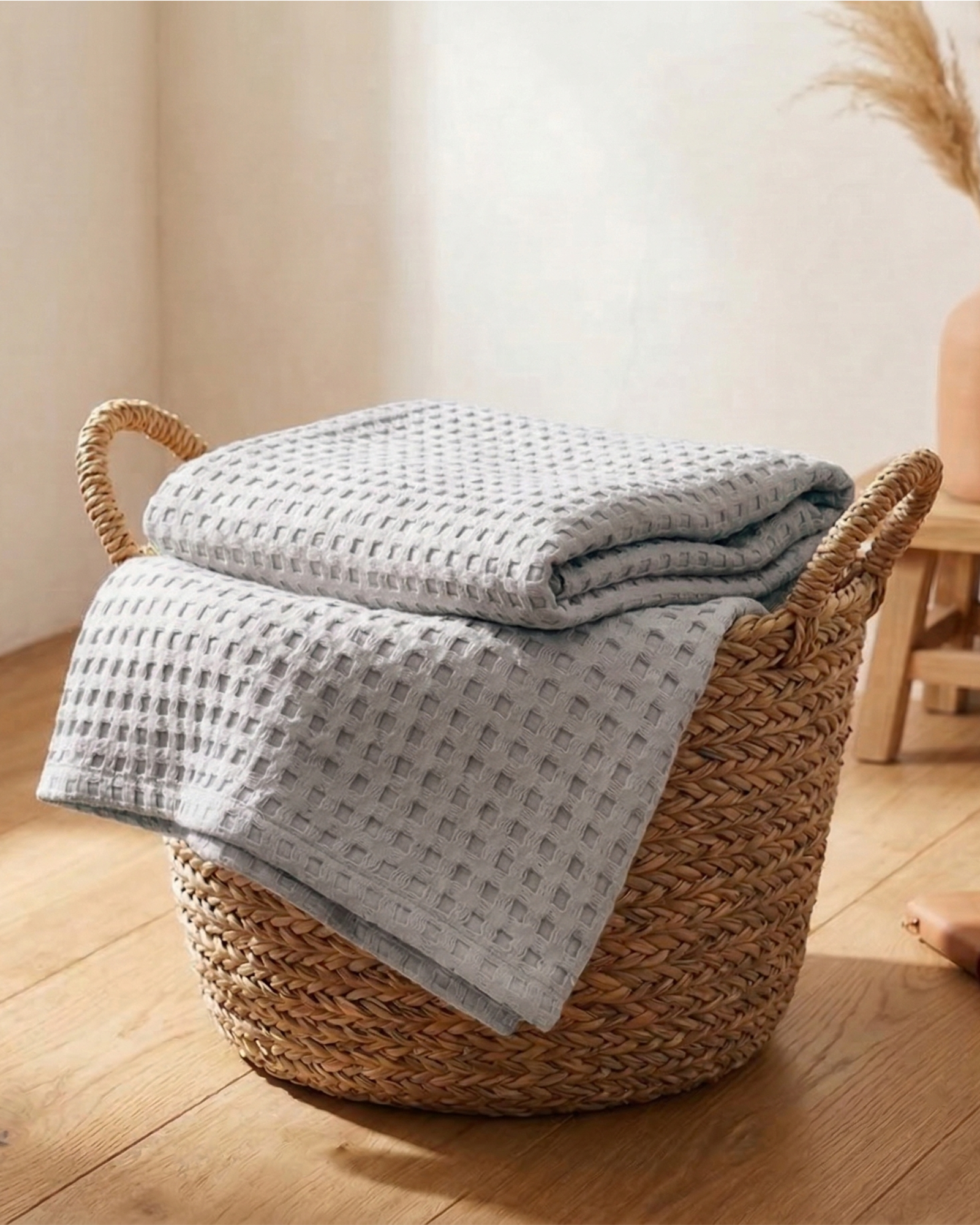 Classic Waffle Blanket Made From 100 Percent Cotton