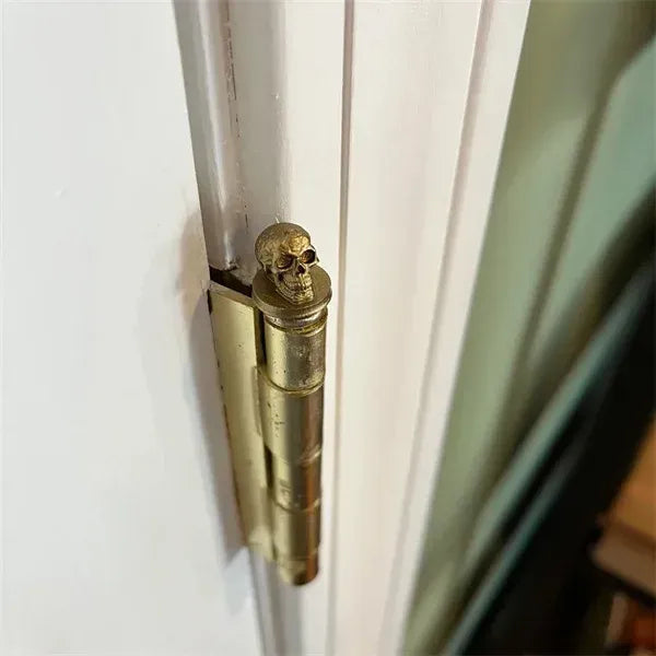 Bronze Magnetic Door Hinge Art Sculpture — Traditional Profile, Direct Mount Design