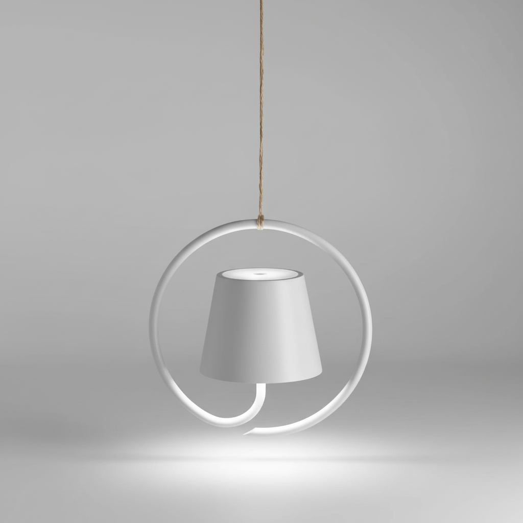LumiHalo wiederaufladbare LED-Pendelleuchte — Warmes, stimmungsvolles Licht