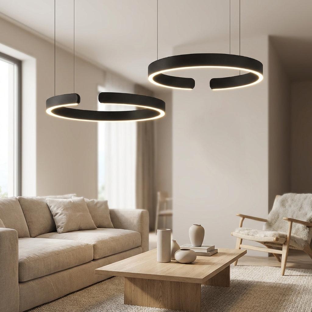 Aureli Ring Pendant Light With Modern Geometric Design