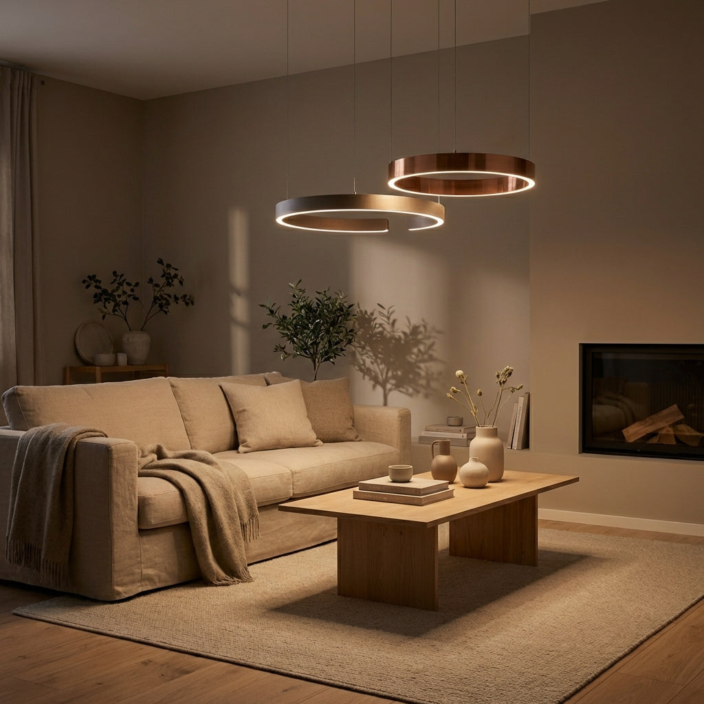 Aureli Ring Pendant Light With Modern Geometric Design