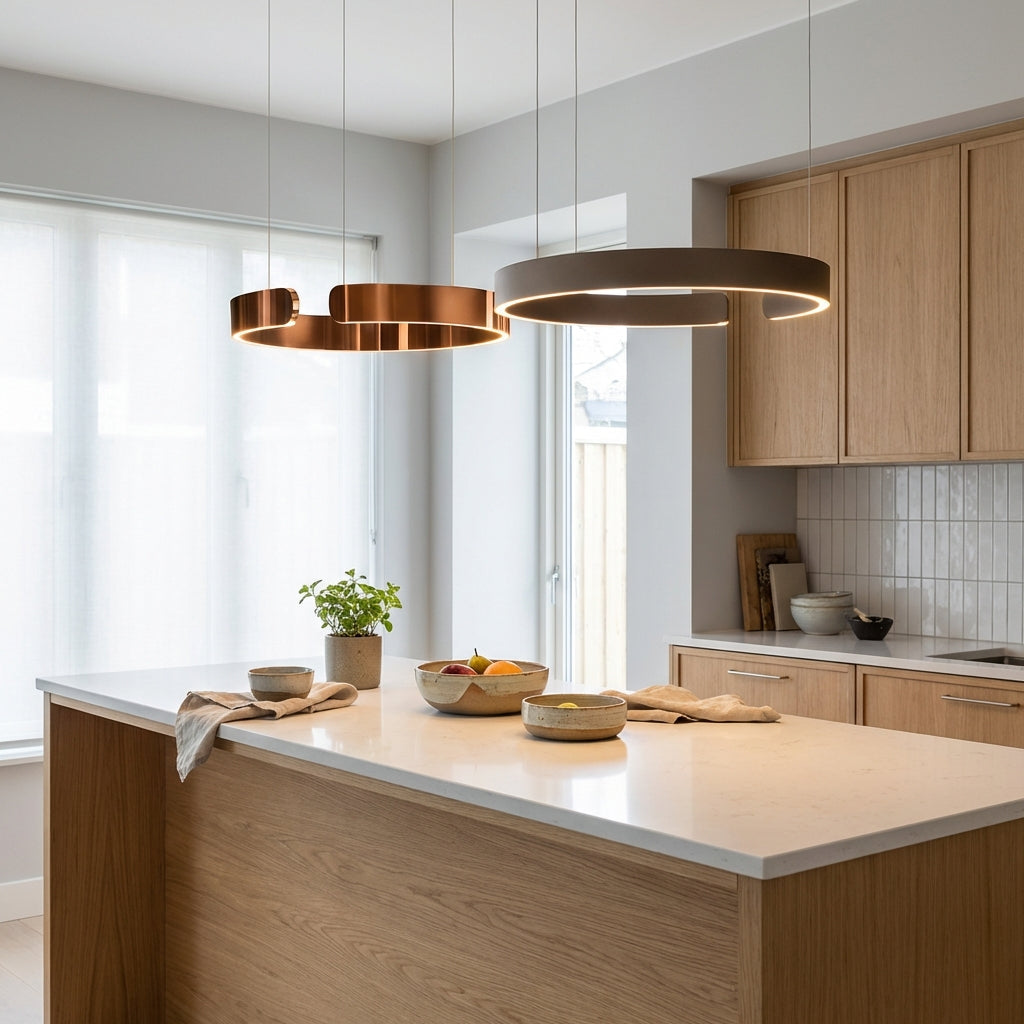 Aureli Ring Pendant Light With Modern Geometric Design