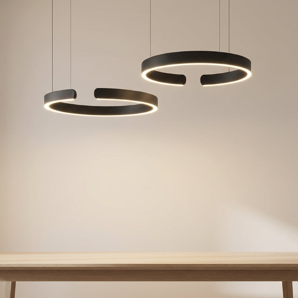 Aureli Ring Pendant Light With Modern Geometric Design