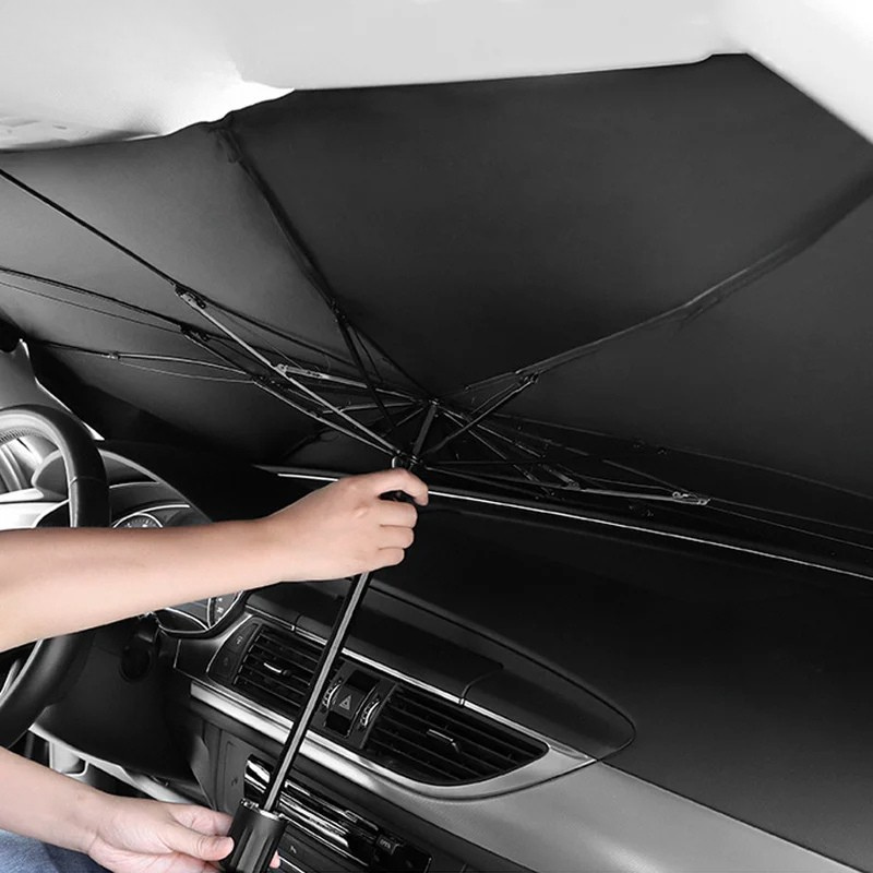 AutoBrella szélvédőre való napernyő — UV-védelem, utastérhűtés
