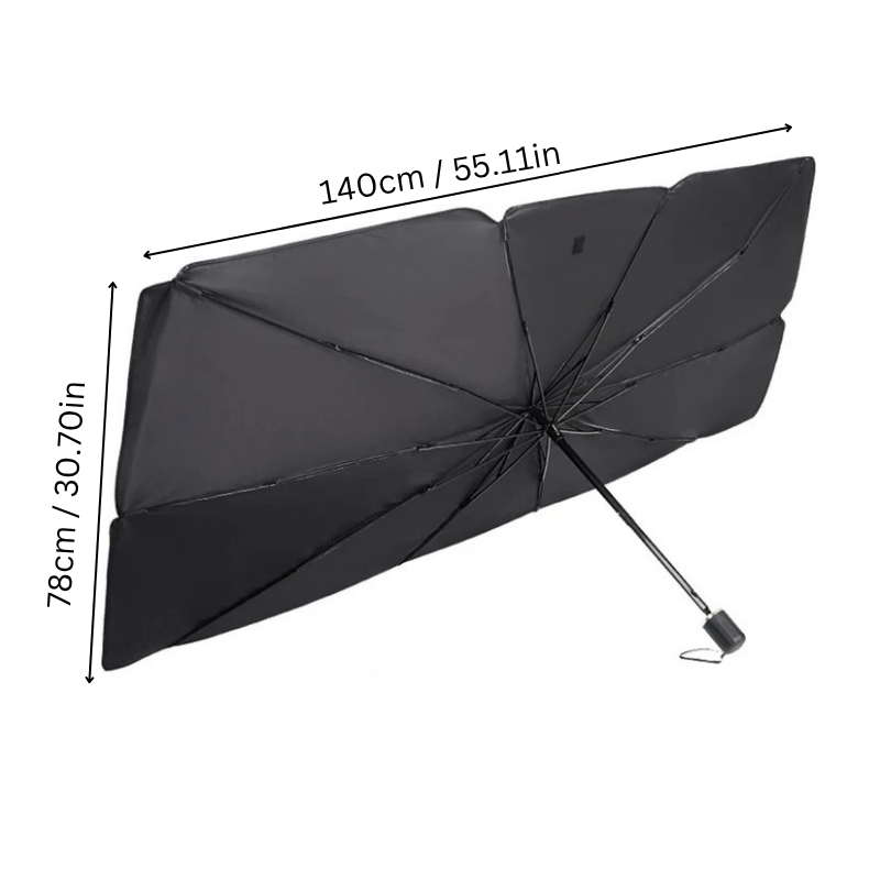 AutoBrella szélvédőre való napernyő — UV-védelem, utastérhűtés