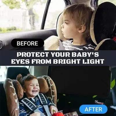 AutoShield visszahúzható autóablak-árnyékoló — 135x90cm-es hővédő, UV-védelemmel, titánezüst fényvisszaverő felülettel