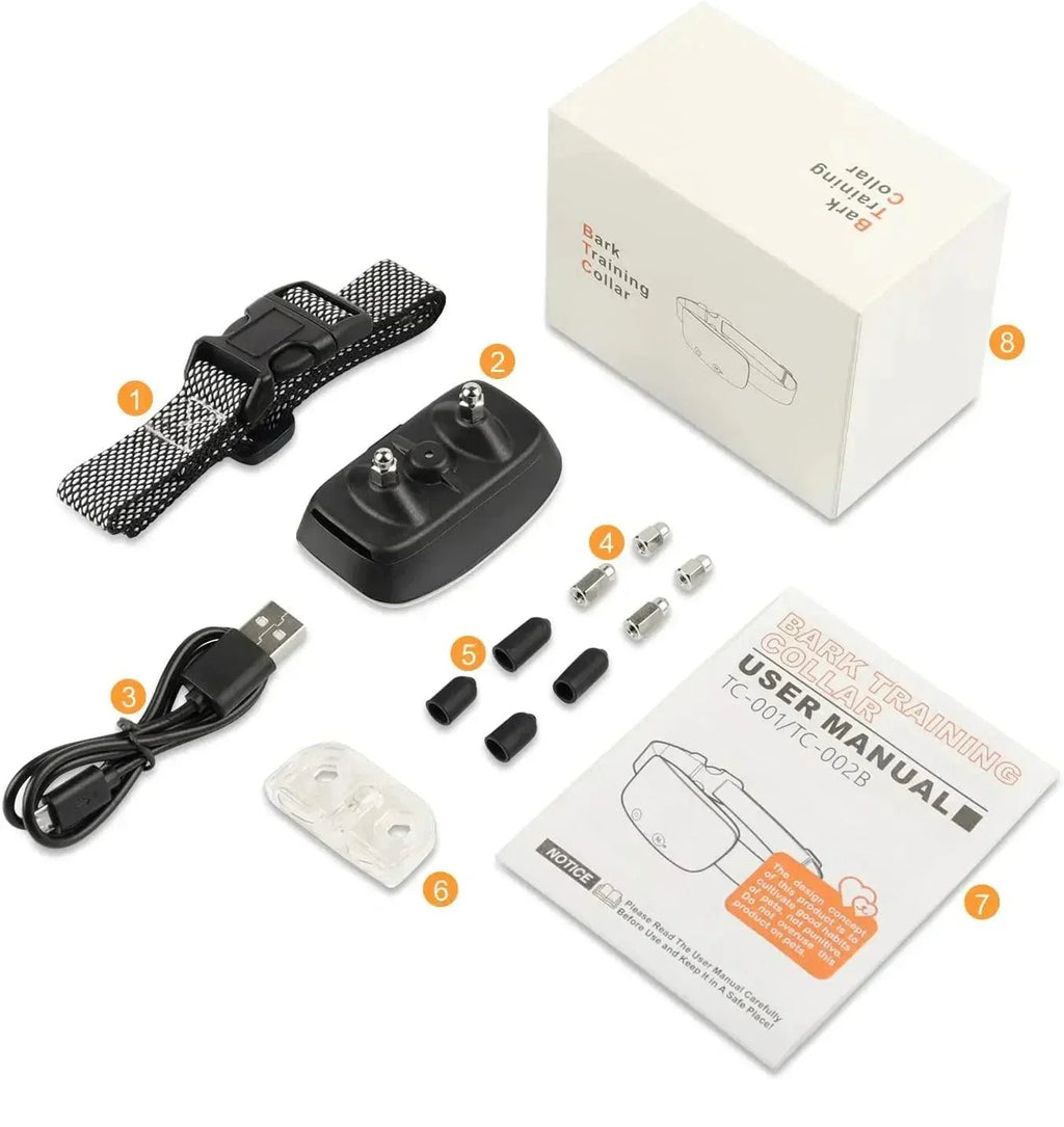 Anti-blafhalsband voor honden - Nylon - IP67 waterdicht - USB oplaadbaar - Verstelbaar voor alle rassen | meowbutter