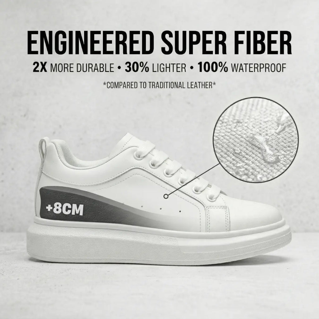Aven 8cm Height Increase Shoes Unisex Everyday Wear