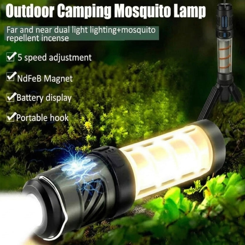 Outdoor Mosquito Repellent Light - Adjustable Brightness - USB-C - 3–15hr - 3–9m Range | meowbutter