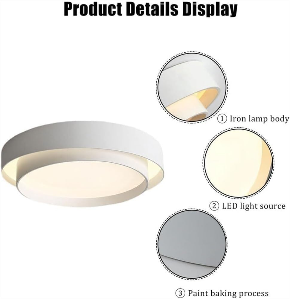 Plafoniera LED rotonda nordica | Design moderno minimalista | Meowbutter