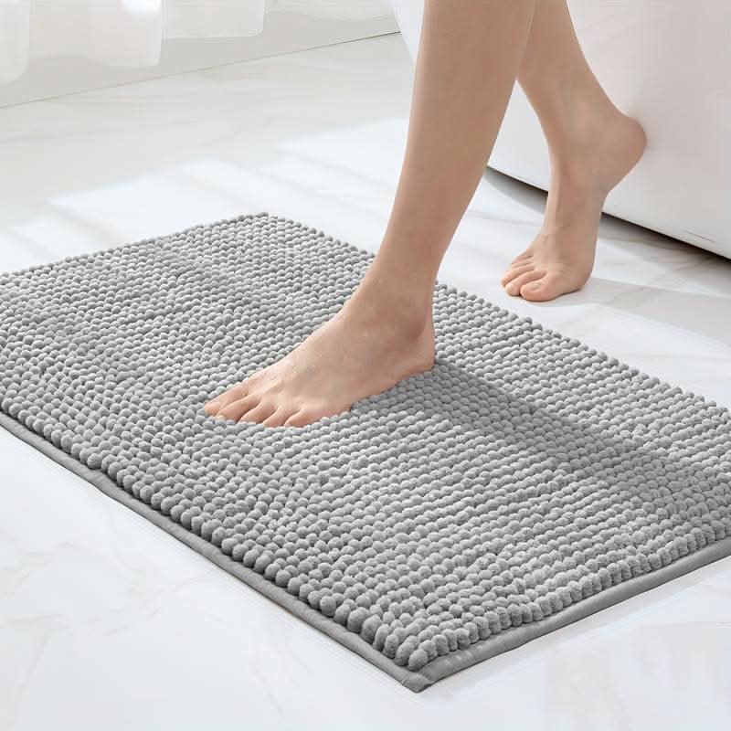 Tapis de bain antidérapant en chenille douce pour un confort ultime | meowbutter