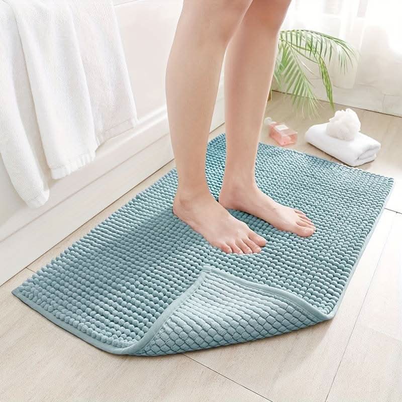 Tapis de bain antidérapant en chenille douce pour un confort ultime | meowbutter