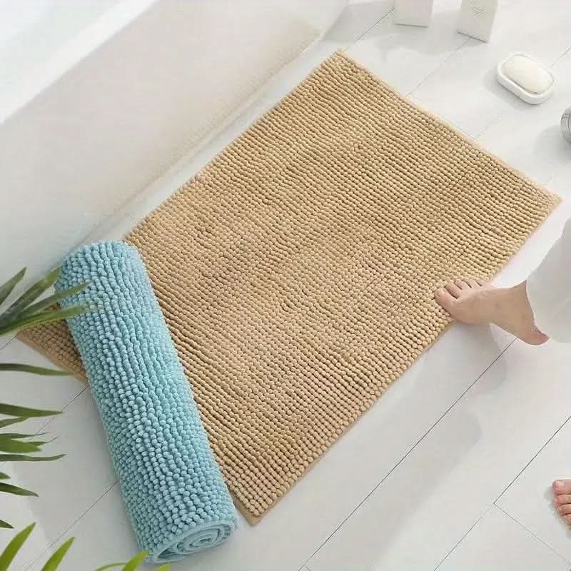 Tapis de bain antidérapant en chenille douce pour un confort ultime | meowbutter