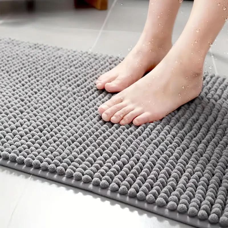 Tapis de bain antidérapant en chenille douce pour un confort ultime | meowbutter