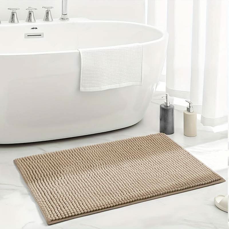 Tapis de bain antidérapant en chenille douce pour un confort ultime | meowbutter
