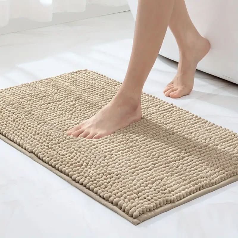 Tapis de bain antidérapant en chenille douce pour un confort ultime | meowbutter