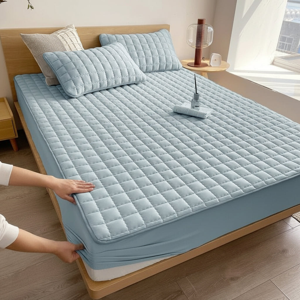 Mattress Protector Waterproof Breathable Soft Fabric Bed Cover | Meowbutter