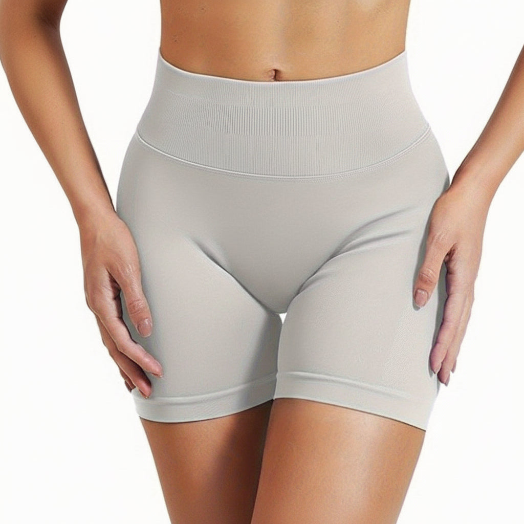 Paquete de 2 shorts de ciclismo sin costuras — realce con fruncido en los glúteos, compresión adaptable y elasticidad en cuatro direcciones