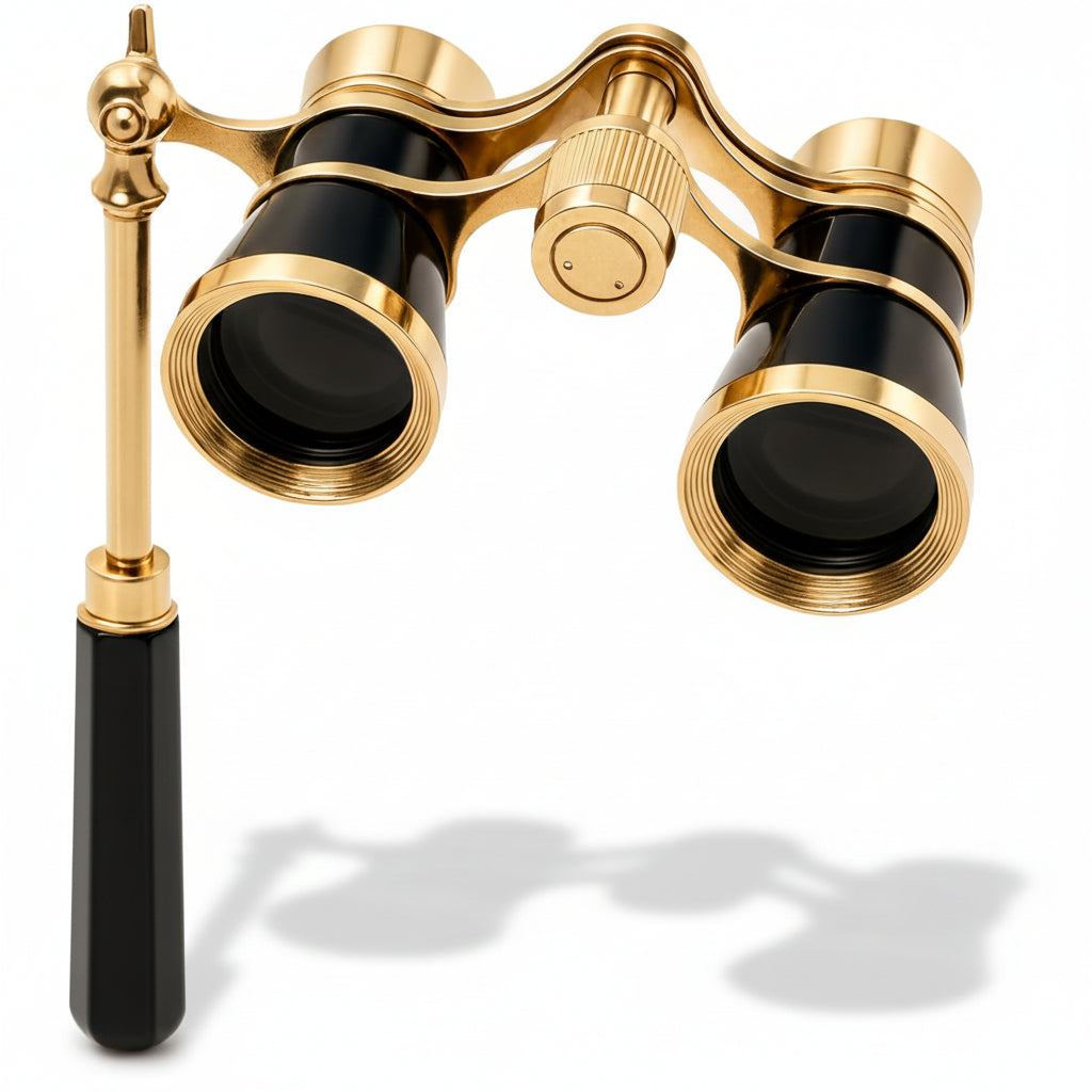 Opera Glasses Theater Binoculars Foldable Handle Clear Optics | Meowbutter