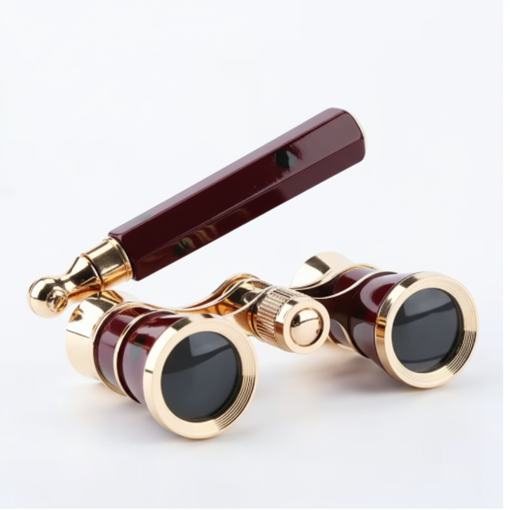 Opera Glasses Theater Binoculars Foldable Handle Clear Optics | Meowbutter