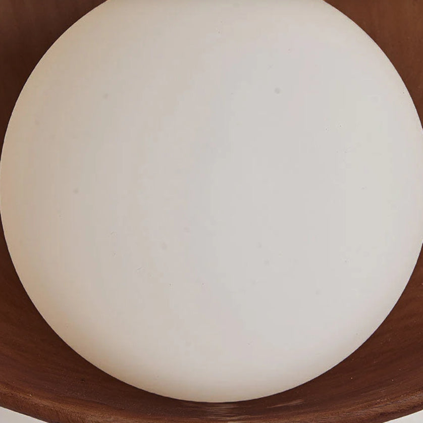Modern Minimalist Round Wall Sconce | Resin & Iron Accent Light | Meowbutter