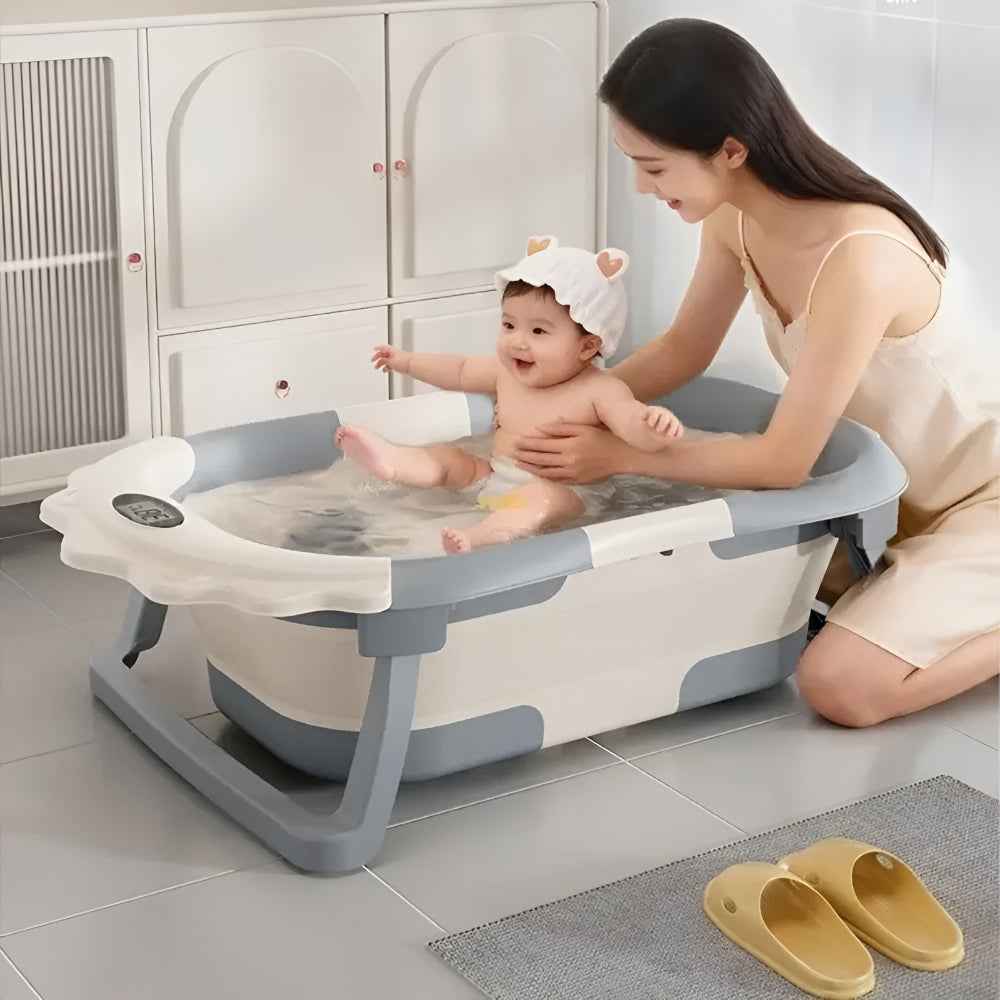 Vasca da Bagno per Neonati Pieghevole e Portatile | Meowbutter