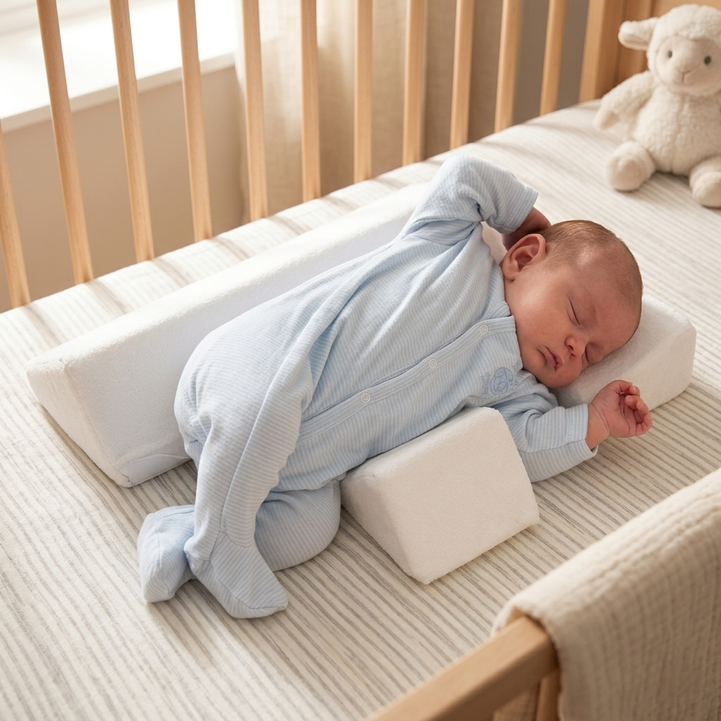 Baby Pillow Anti Roll Crib Sleep Positioner | Meowbutter