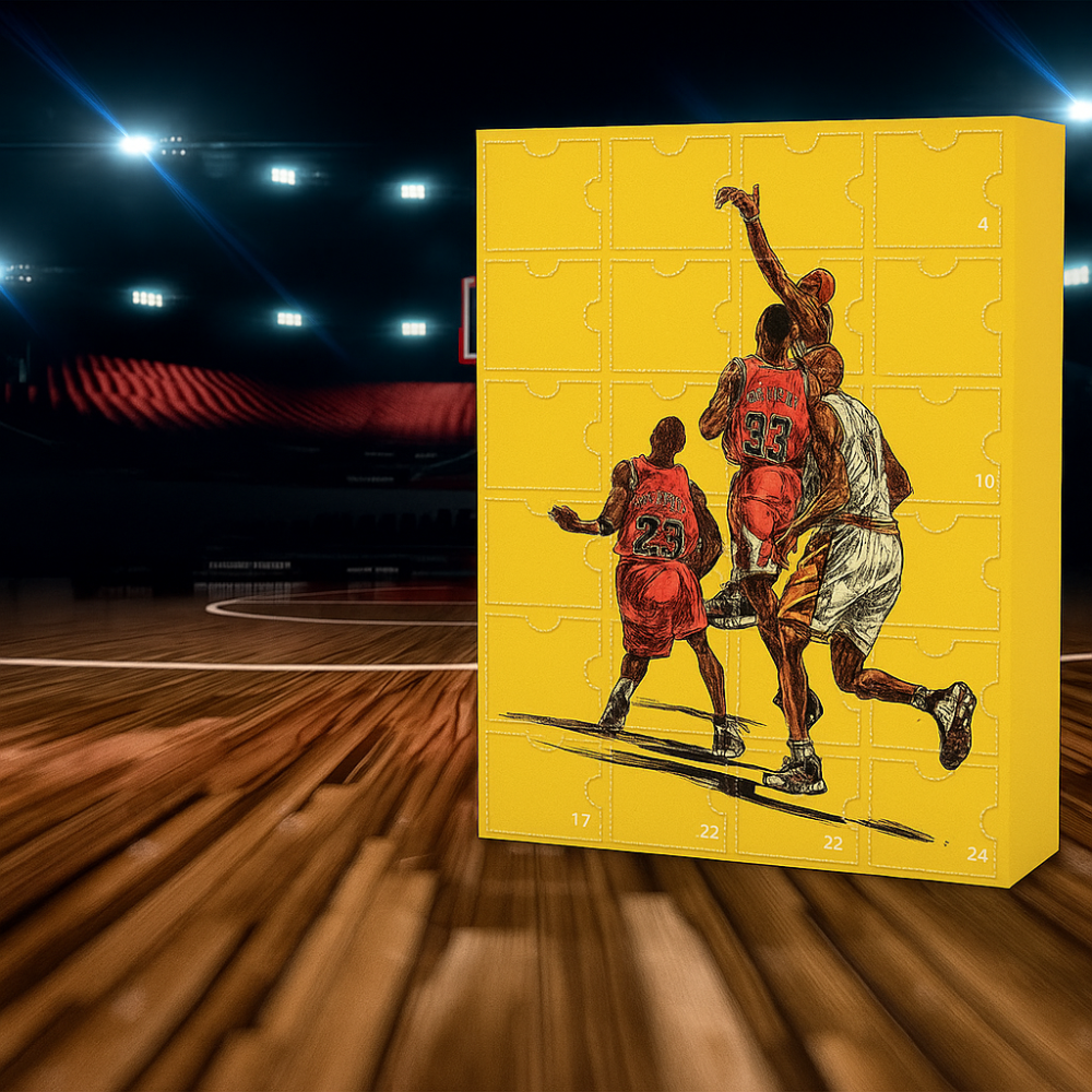 Calendario dell'Avvento con Mini Figure da Collezione a Tema Basket | Meowbutter